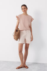 Cortefiel Jeans shorts Pink