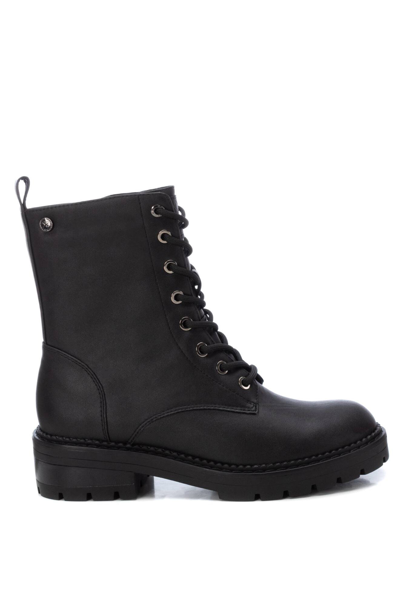 Cortefiel Botín señora militar con cordones y cremallera Descuento