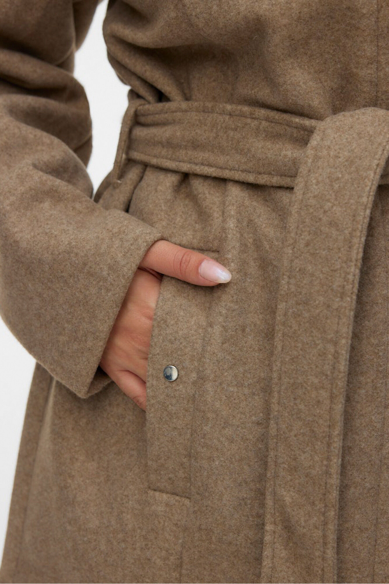 Vero Moda Curve Sobretudo de tecido com capuz Curve