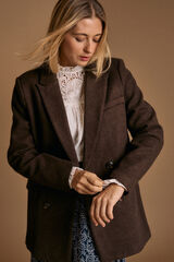 Polín Et Moi Amaia cloth coat Dark brown