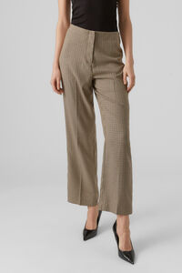 Cortefiel Houndstooth trousers Brown