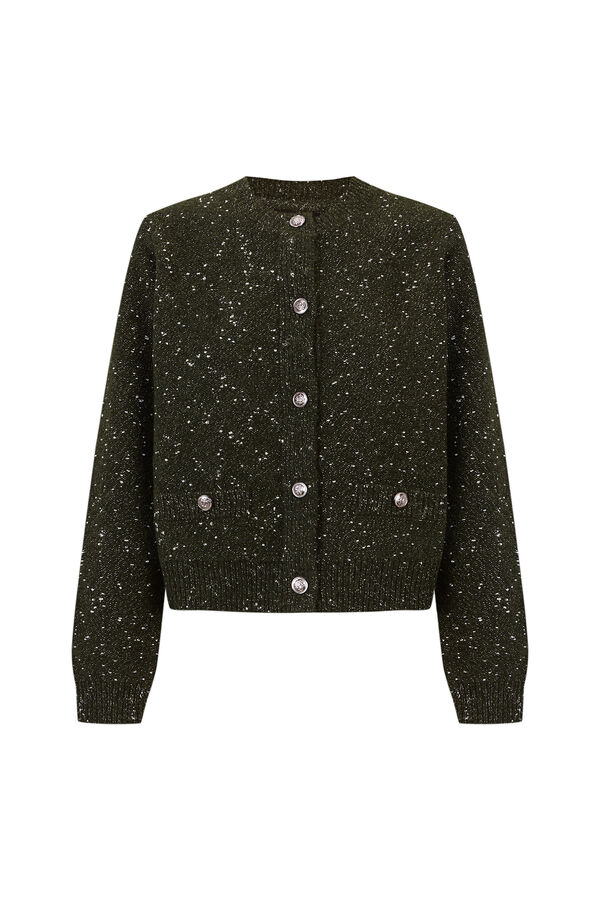 Cortefiel Short button jacket Kaki