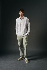 OOTO Camisa oxford riscas