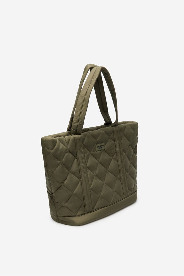 Cortefiel logo de nylon para compras gr Verde