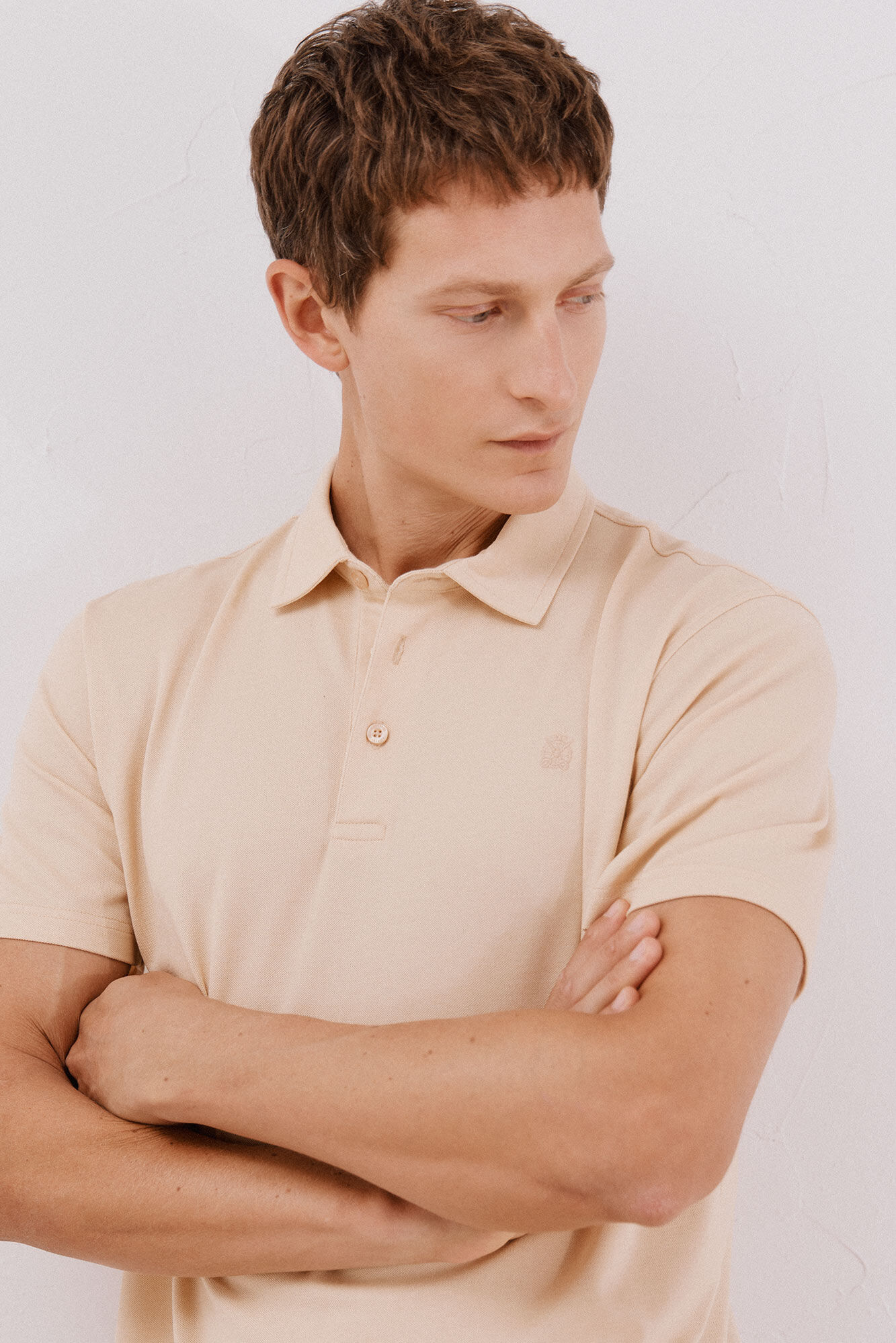 Cortefiel Plain piqu&eacute; polo shirt