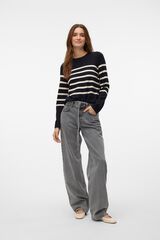 Vero Moda Camisola de malha &agrave;s riscas Preto