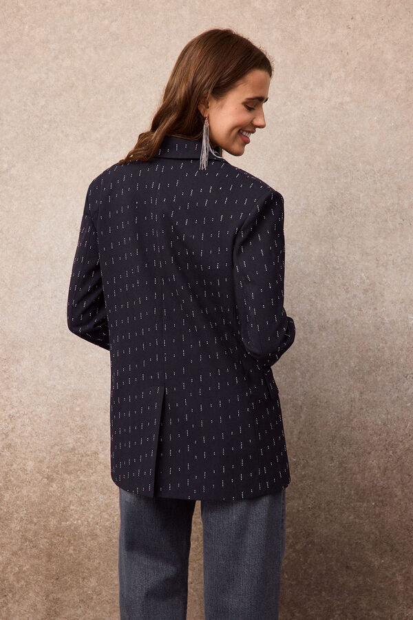 Slowlove Plaid oversized blazer Black