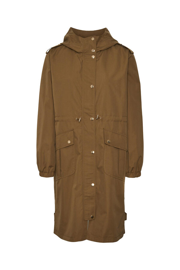 Cortefiel Women's parka jacket Nude