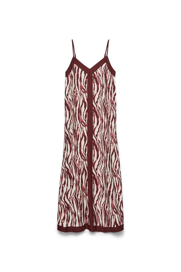 Vero Moda Adjustable strap long dress Brown