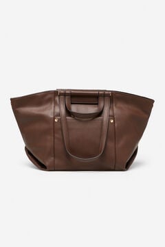 Cortefiel Shopper bag Dark brown