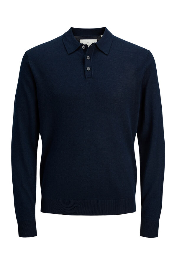 Jack & Jones Regular fit polo shirt jumper Navy