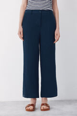 Cortefiel Textured pants Navy