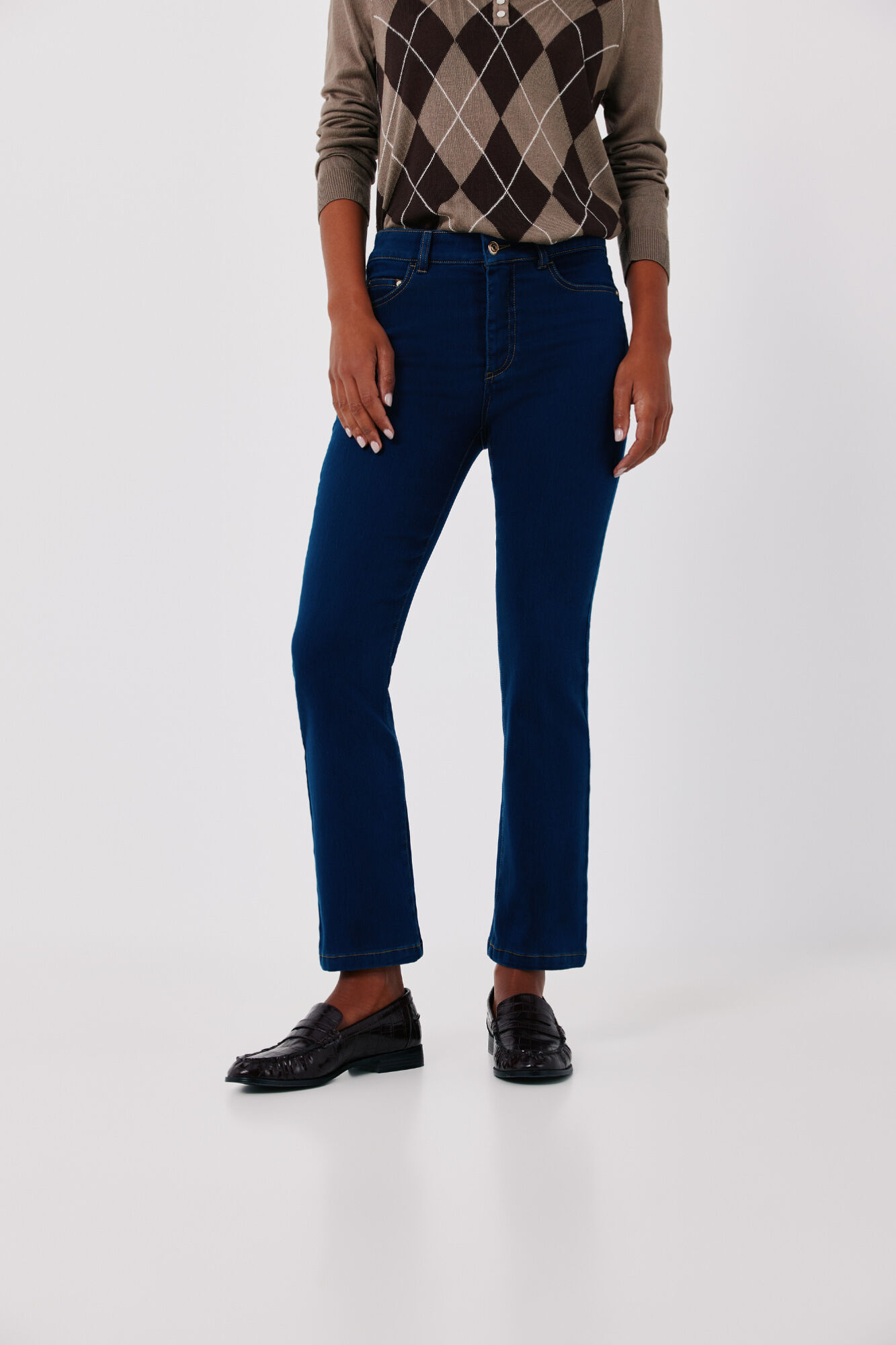 Cortefiel Sensational cropped flare jeans