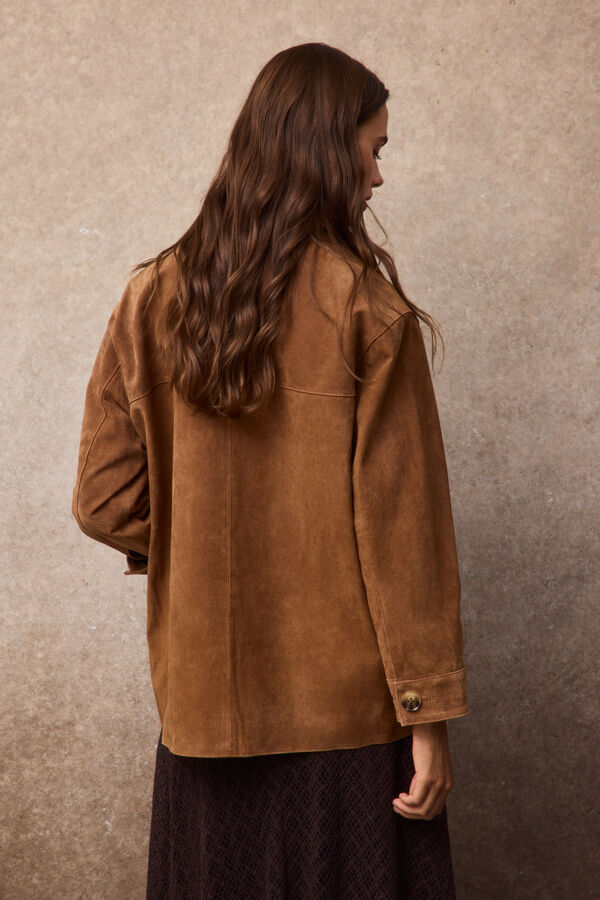 Slowlove Sobrecamisa de pele Tostado