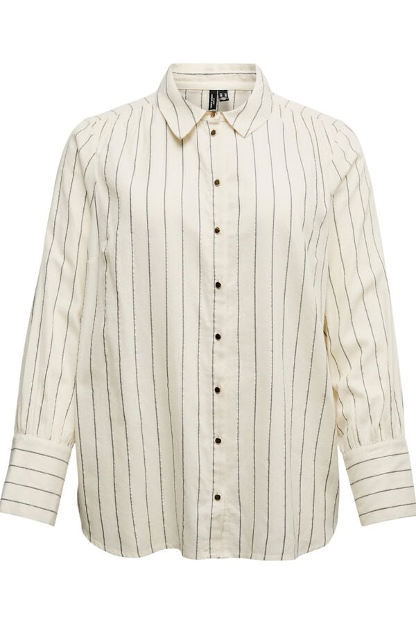 Vero Moda Curve Camisa de manga manga comprida plus size  Cinzento