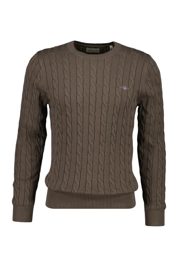 Gant Camisola de gola redonda Tostado