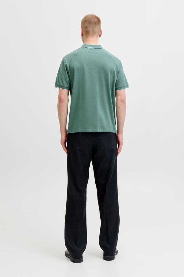 Jack & Jones Cotton short sleeve polo shirt Dark green