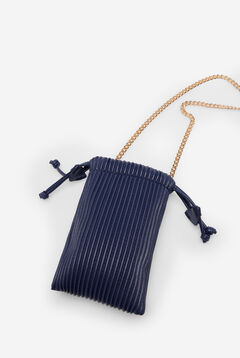 Cortefiel Mini pleated bag Navy