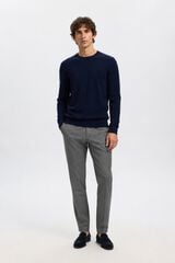 Selected Cal&ccedil;a formal Slim Fit Cinzento