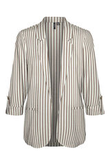 Vero Moda Blazer de linho sem fecho botão Cinzento