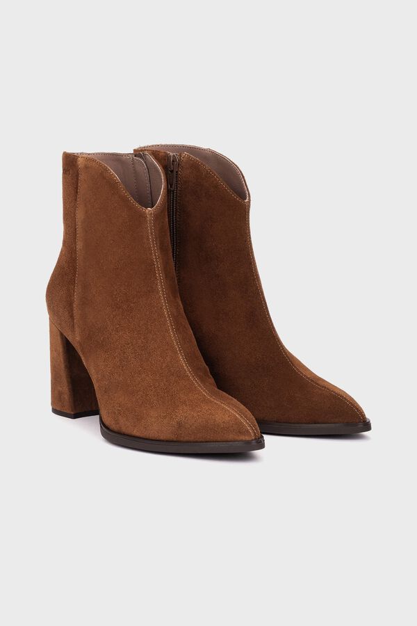 Wonders Botins Aurora 44 em pele Castanho