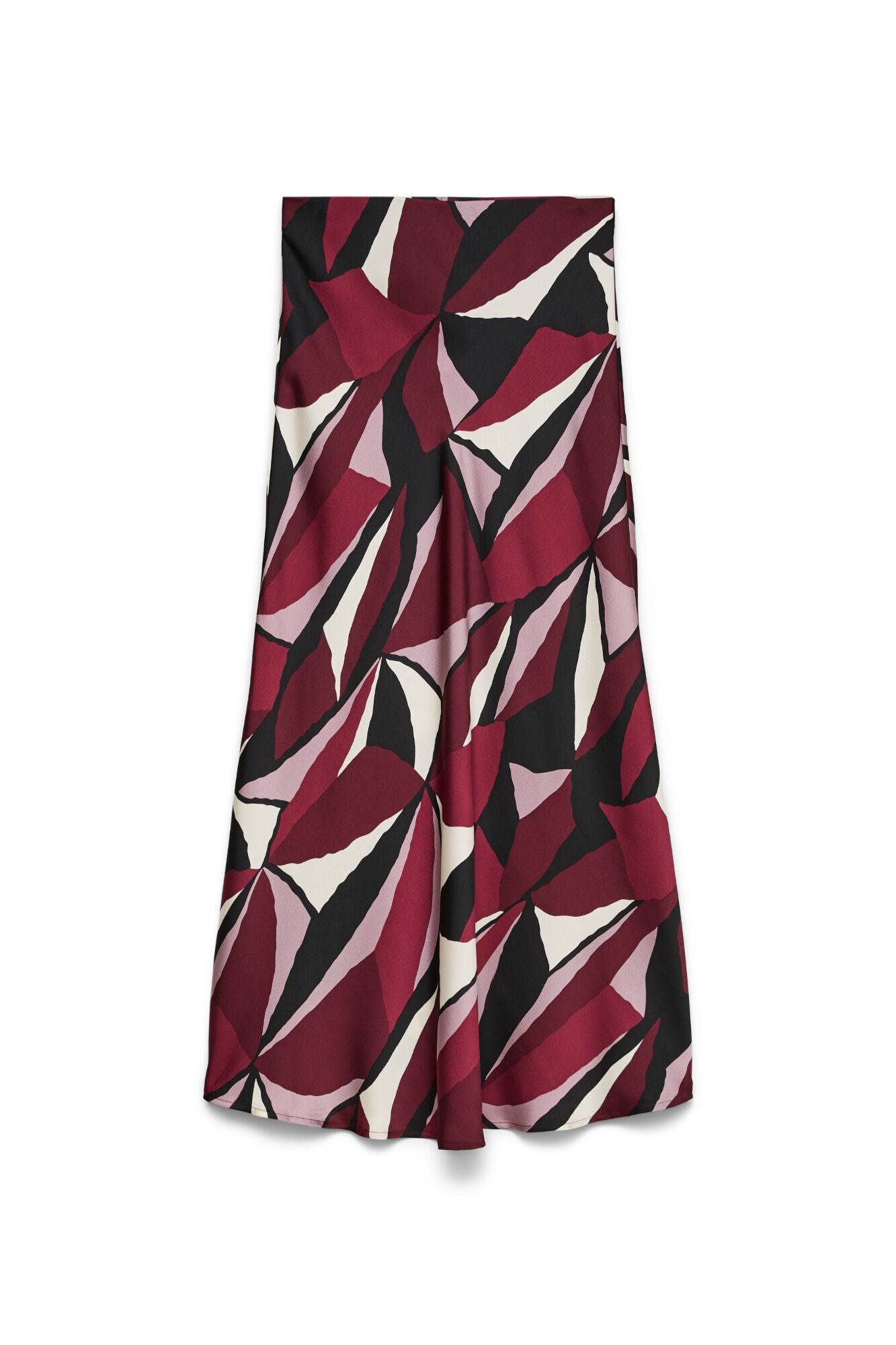 Vero Moda Saia acetinada estampada
