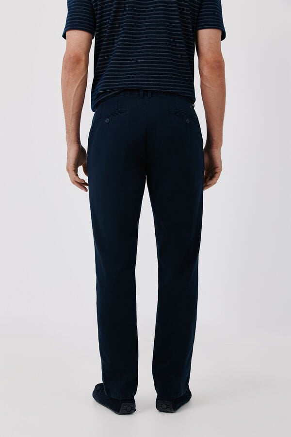 Cortefiel Light regular chinos Navy