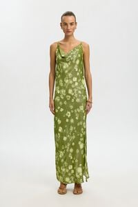 Selected Vestido comprido de al&ccedil;as finas