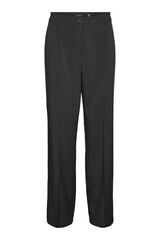 Cortefiel Women's straight-cut formal trousers Black