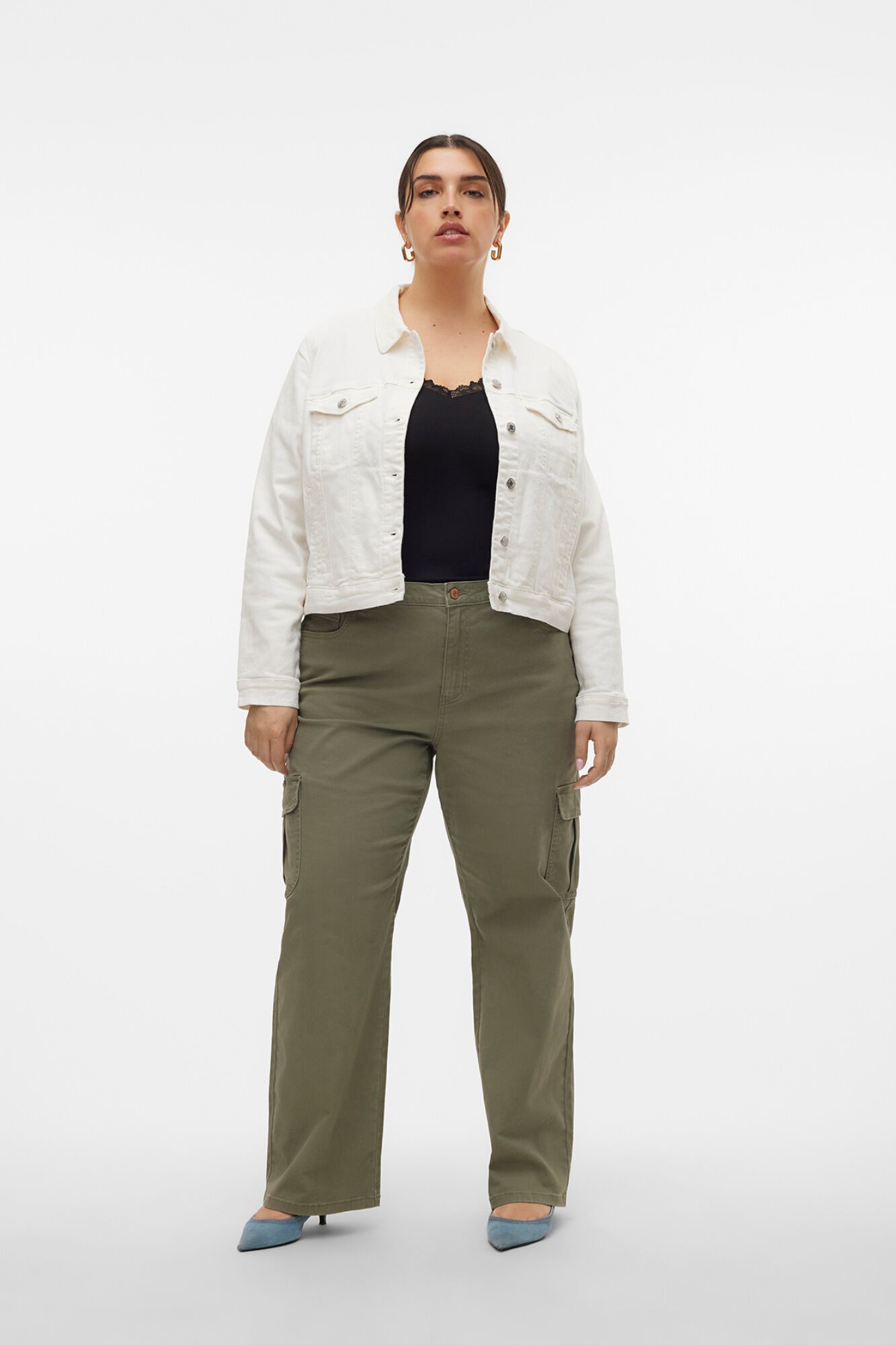 Vero Moda Curve Casaco denim tamanho grande