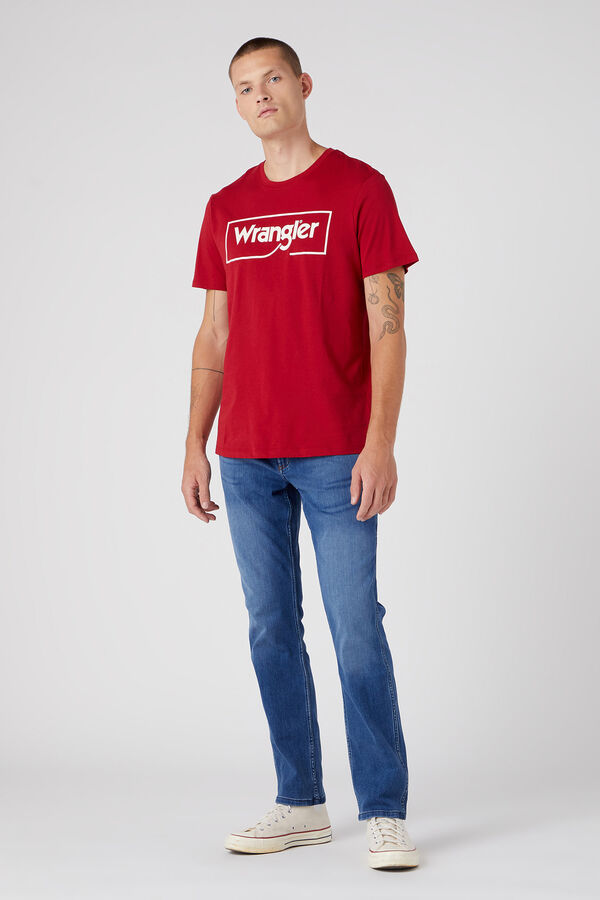 Cortefiel T-shirt regular logo Vermelho