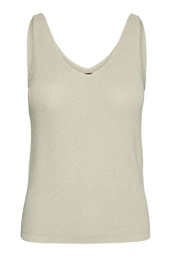 Cortefiel Jersey-knit vest top Grey