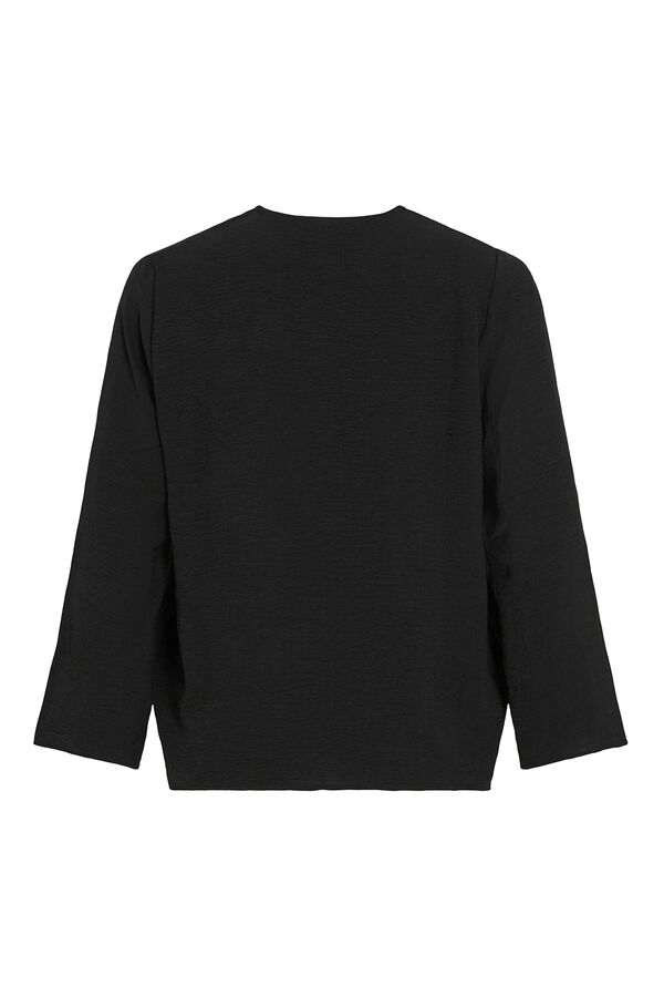 Vila 3/4 sleeve blouse Black