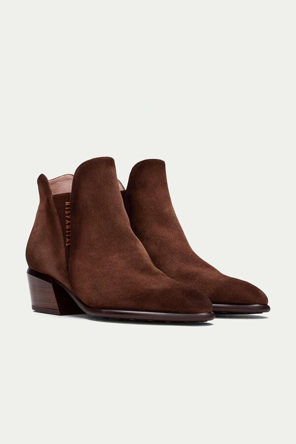 Hispanitas Botins Chelsea Verona bico fino Castanho