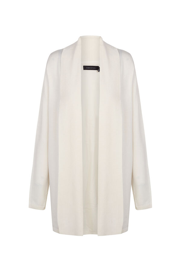 Cortefiel Chaqueta cuello chal Marfil
