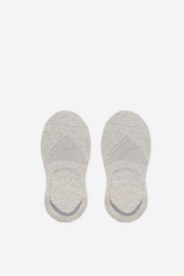 Cortefiel Calcetín invisible coolmax Gris