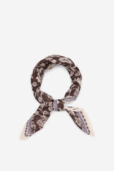 Cortefiel Bandana floral Estampado marr&oacute;n