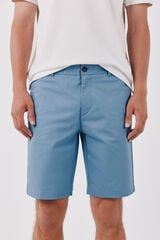 Cortefiel Printed regular Bermuda shorts Blue