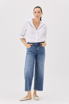 Cortefiel Cropped palazzo jeans Blue jeans