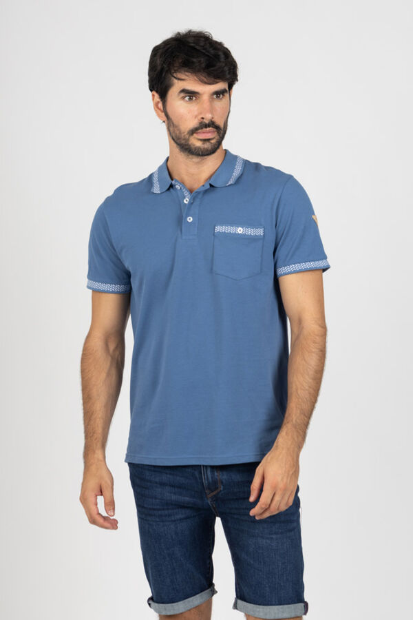 Privata Short sleeve polo shirt Blue