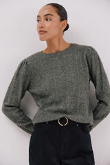 Cortefiel Sequin jersey-knit jersey Green