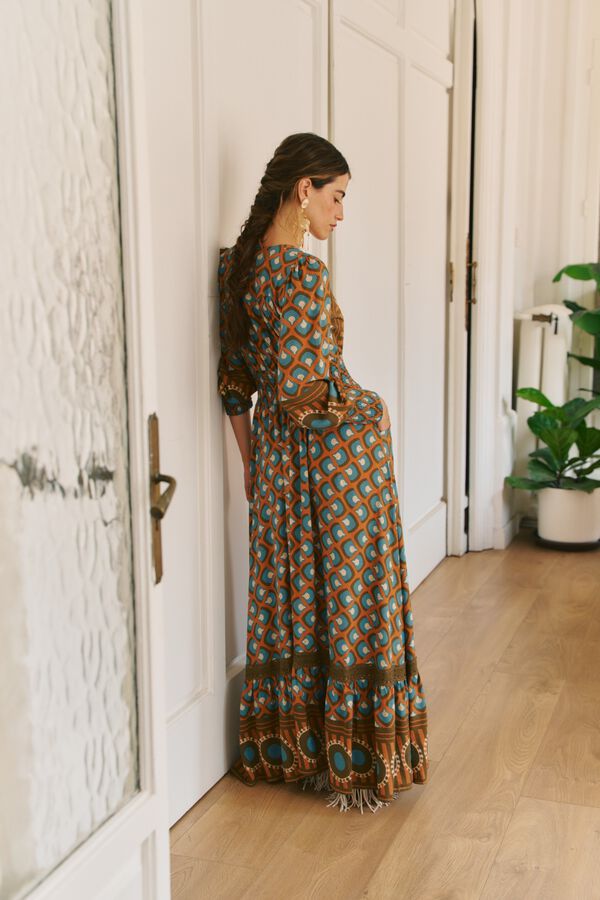 Jaase Vestido maxi Sabrina Multicolorido