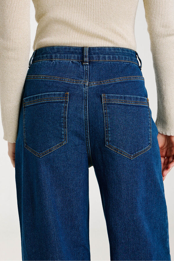 Vila Calça calça 7/8 de cintura alta Azul