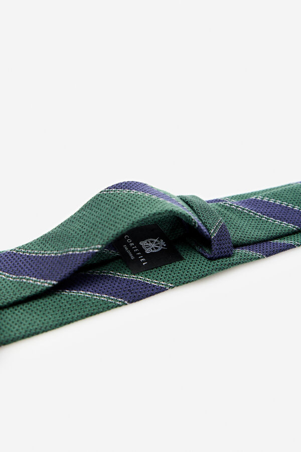 Cortefiel Natural silk tie Navy