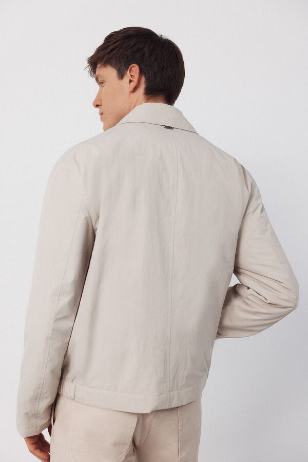 Cortefiel Lightweight technical jacket Beige