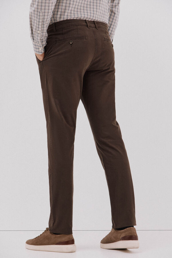 Cortefiel Slim fit chinos Dark brown