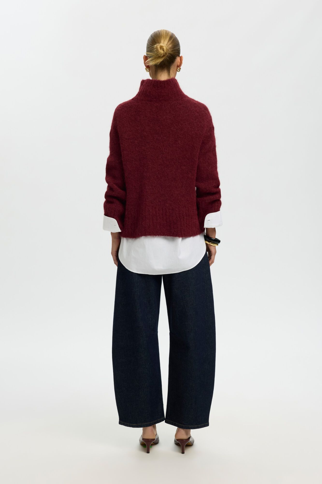 Selected Camisola de alpaca gola alta