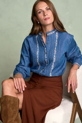 Polín Et Moi Camisa Denim Milen Azul
