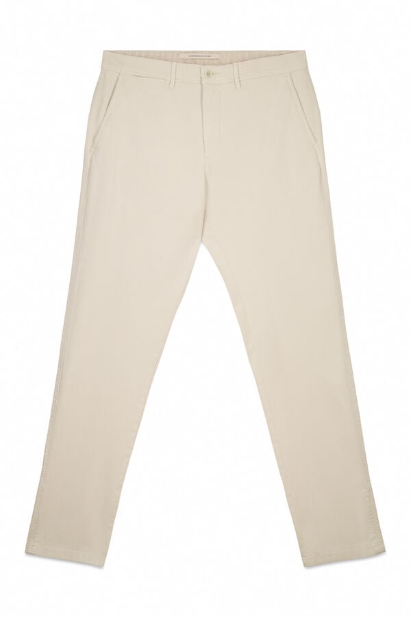 OOTO Pantalón chino slim Beige