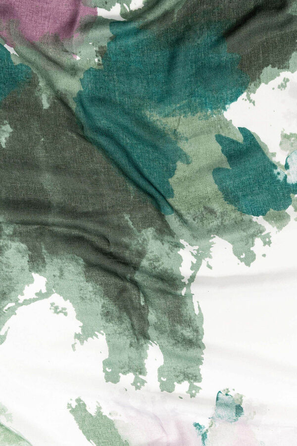 Vilanova Len&ccedil;o estampado Verde